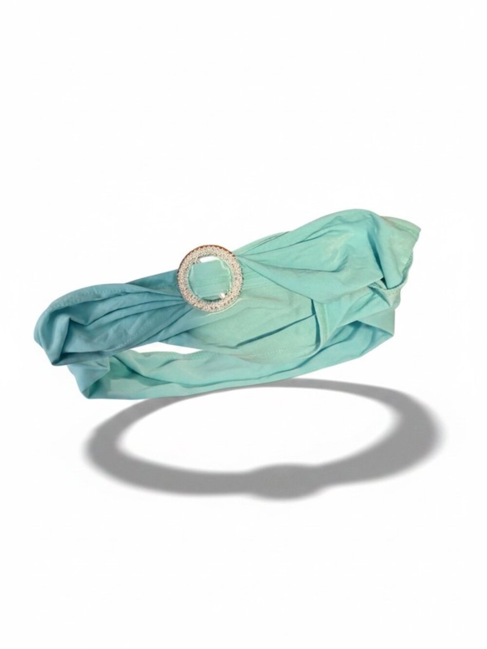 Jasmine-Inspired Genie Headband – Turquoise with Rhinestone Buckle